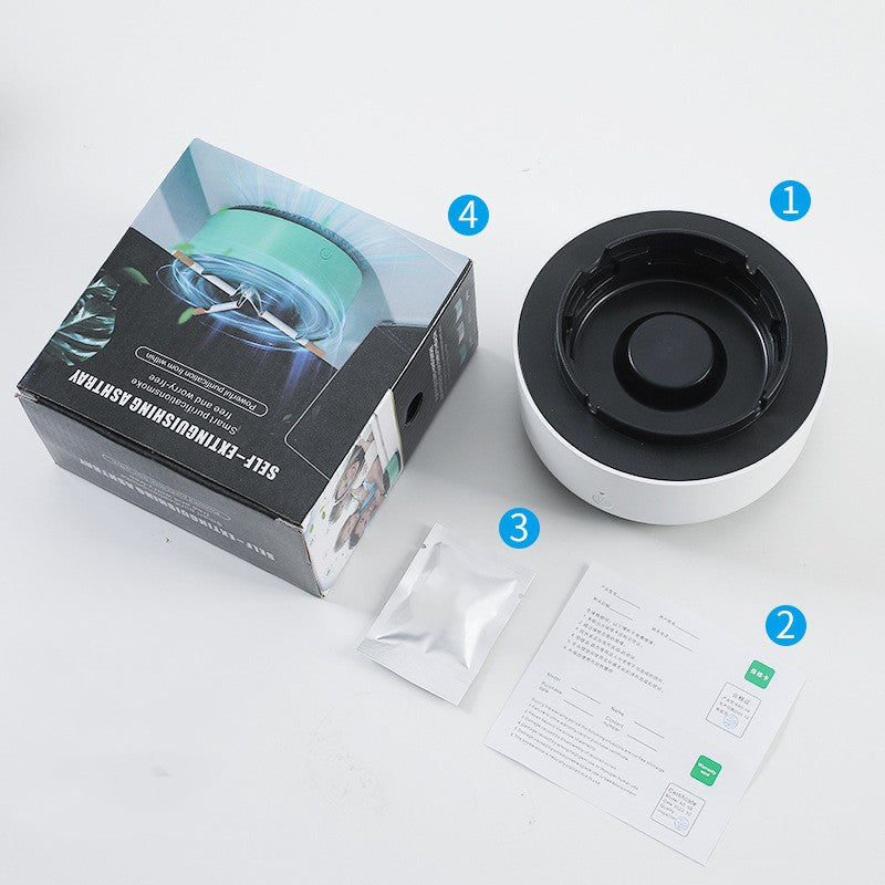 Smart Ashtray with Built-In Air Purifier – Eliminates Smoke & Odors Instantly