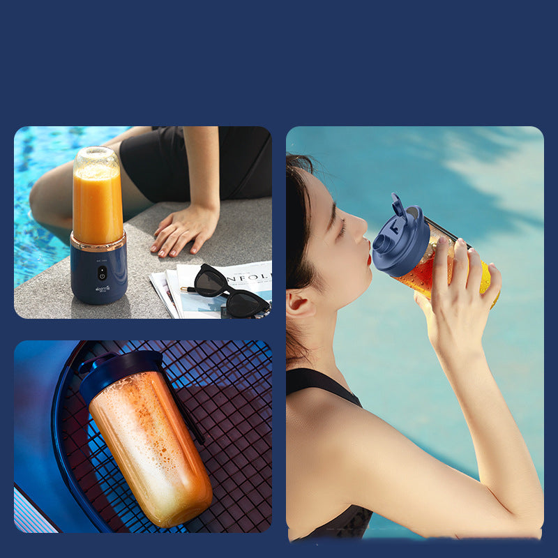 Portable Blender 6-Blade – USB Rechargeable Mini Juicer