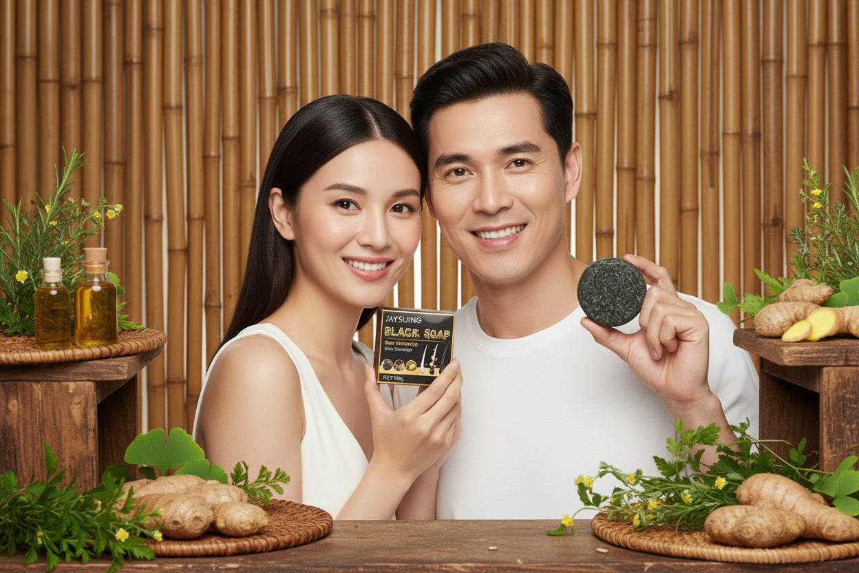Nourishing Hair Growth Shampoo Bar – Natural Formula for Thick Hair