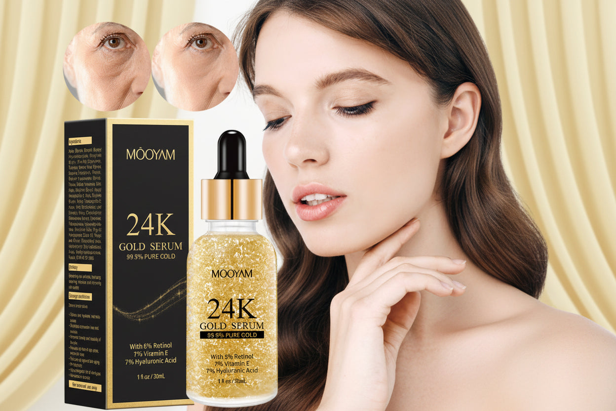 24K Gold Foil30mL Vitamin E Retinol Anti-wrinkle The Lifting Face Serum