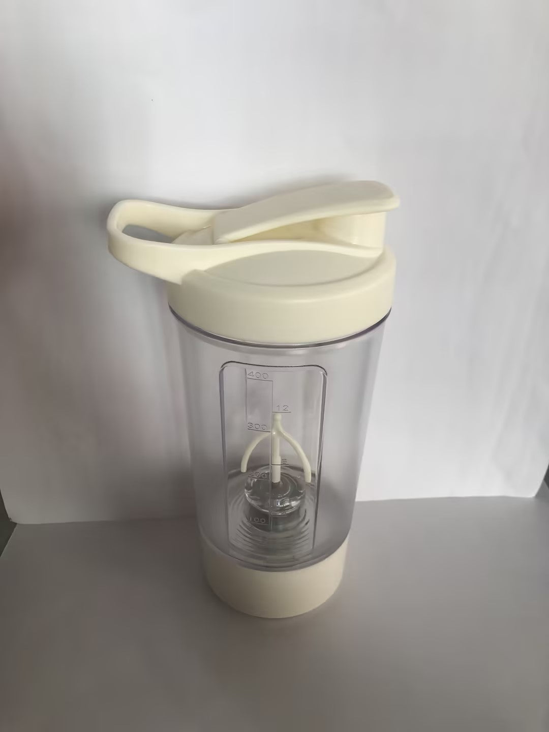 Electric Protein Shaker Bottle – 400ml Auto-Mixing Cup