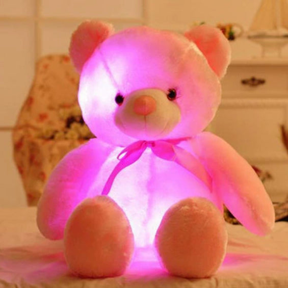 LED Teddy Bear – Glowing Plush Toy with 7 Color Lights | Perfect Gift for Kids