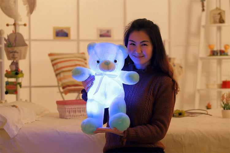 LED Teddy Bear – Glowing Plush Toy with 7 Color Lights | Perfect Gift for Kids