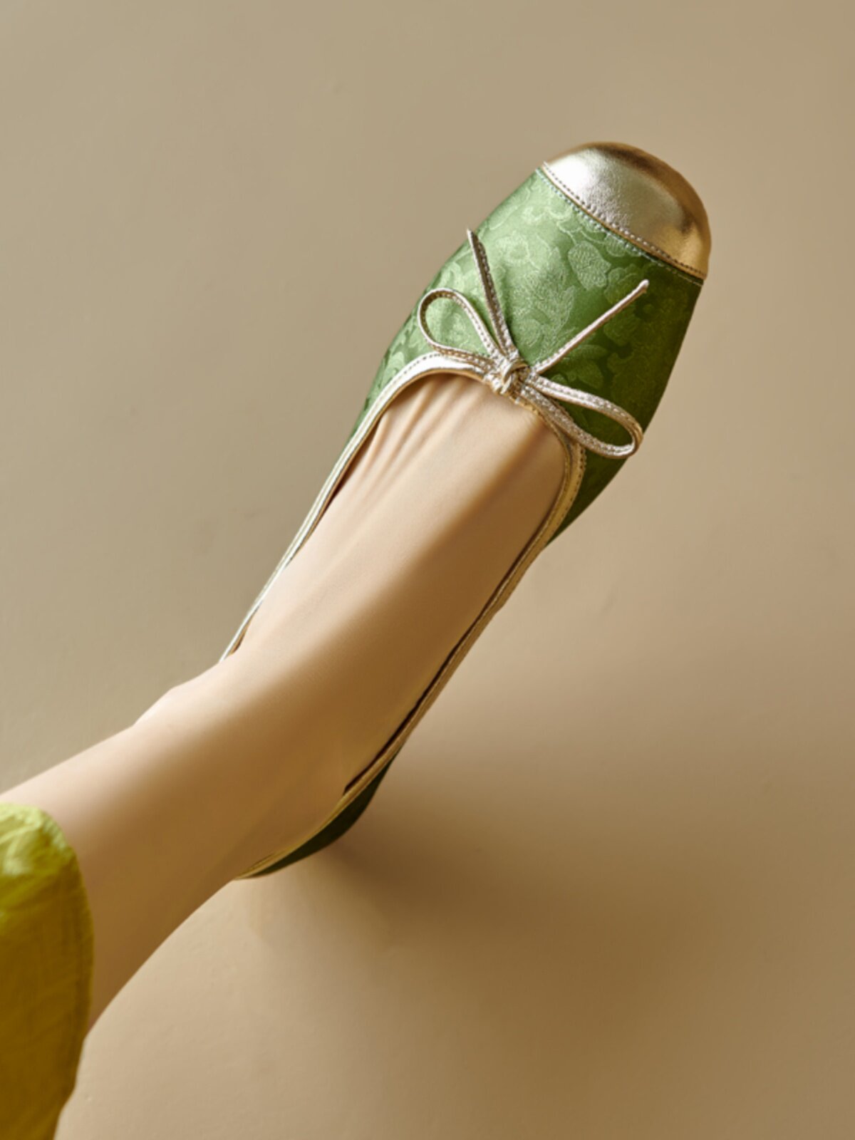 Women's Bow Ballet Flats – Soft Sole Large Size Shoes
