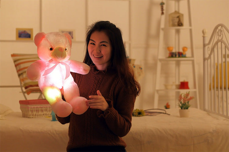 LED Teddy Bear – Glowing Plush Toy with 7 Color Lights | Perfect Gift for Kids