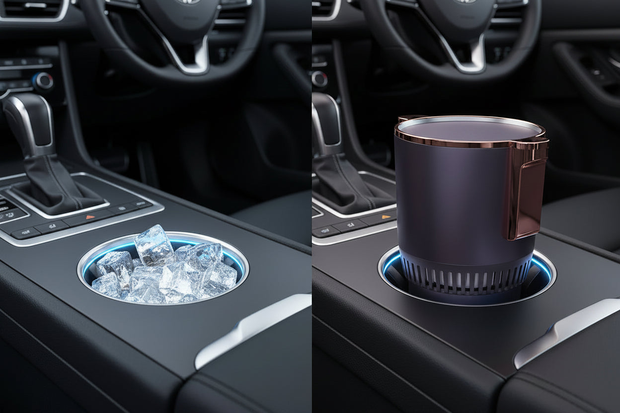 Smart Car Cup Warmer & Cooler – 12V Digital Temperature Display