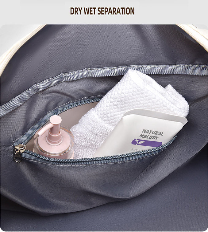 Multi-Functional Crossbody Gym Bag - Dry-Wet Separation, Large Capacity For Travel, Workout & Business Trips - Waterproof Sports Duffle Backpack