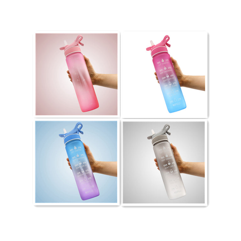 Sports Water Bottle with Straw – 1000ml