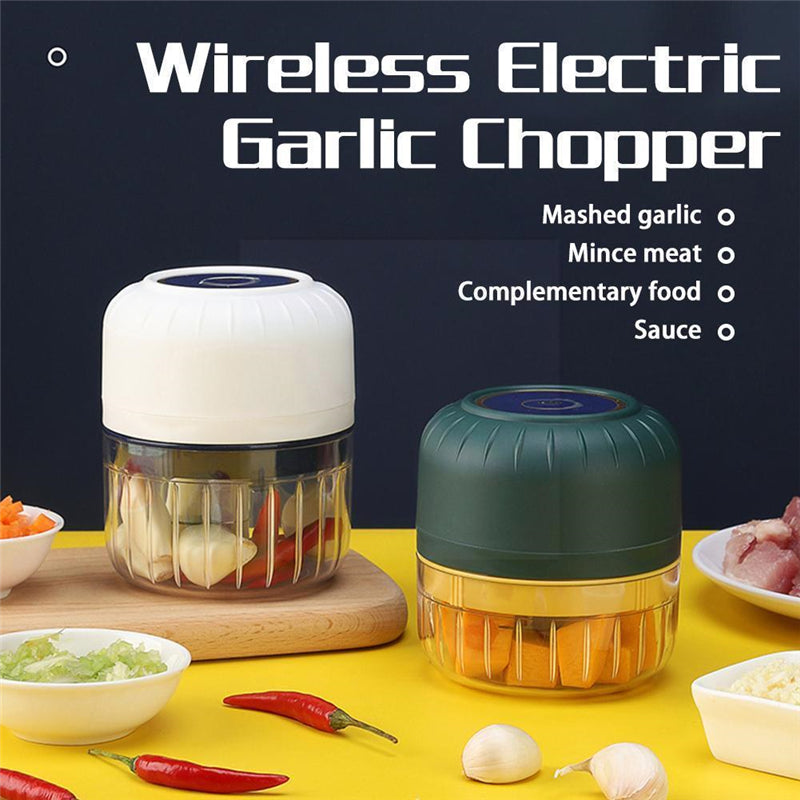 Electric Garlic Crusher – Rechargeable Mini Food Chopper