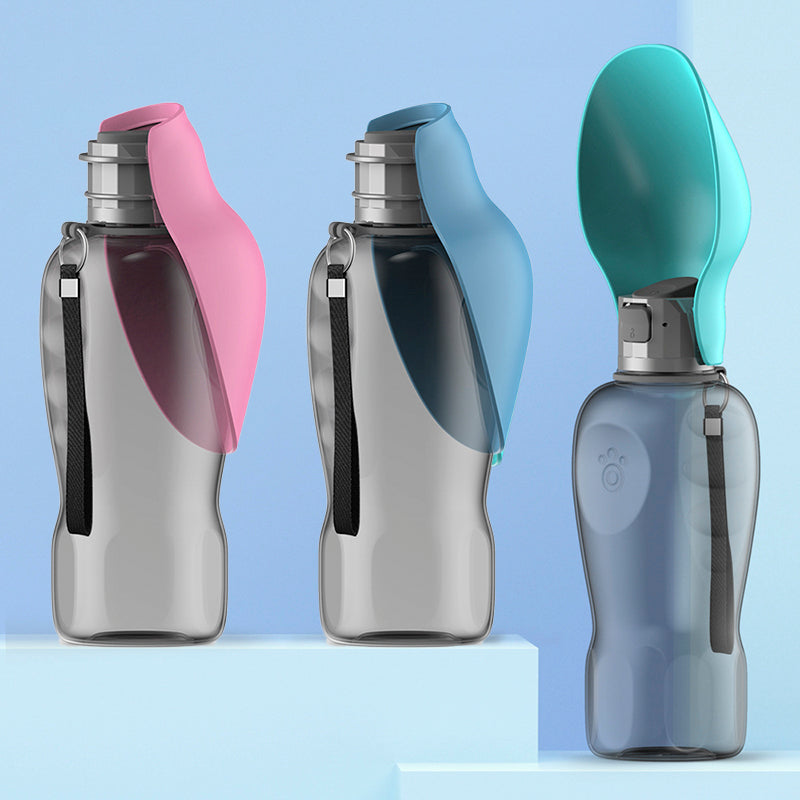 Portable Dog Water Bottle – Foldable Leakproof Bowl for Walks