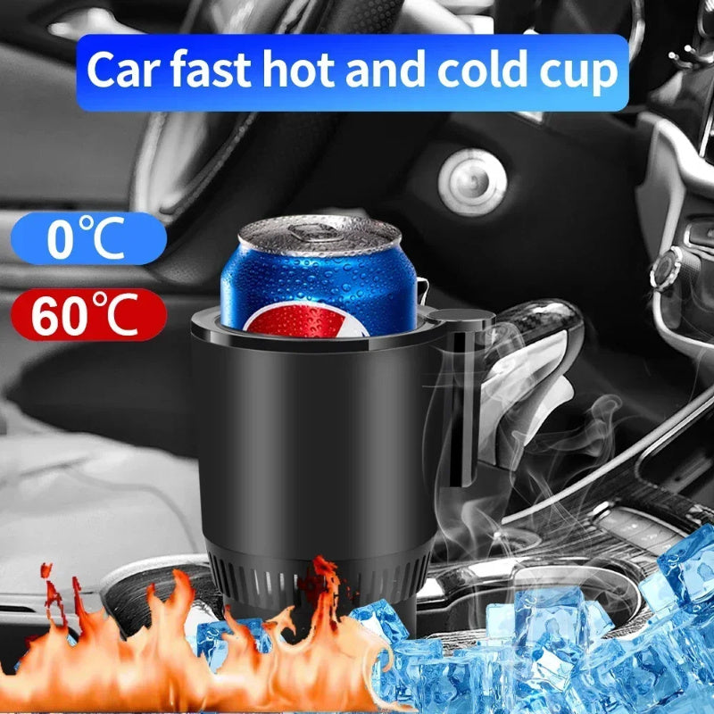 Smart Car Cup Warmer & Cooler – 12V Digital Temperature Display