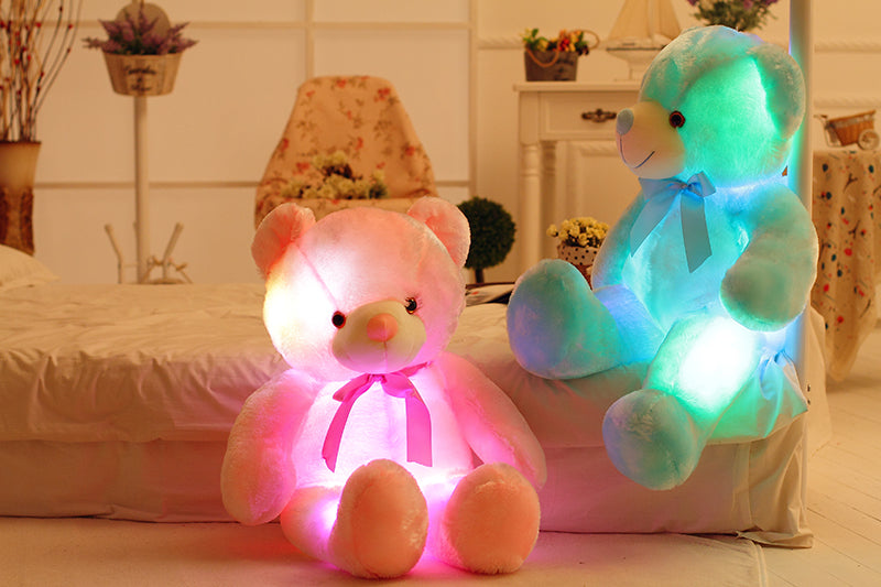 LED Teddy Bear – Glowing Plush Toy with 7 Color Lights | Perfect Gift for Kids