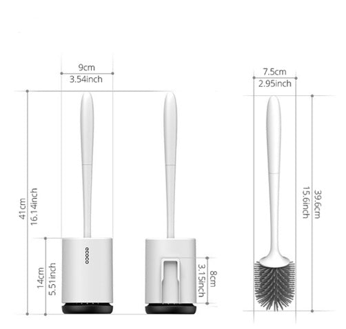 Non-Stick Soft Plastic Toilet Brush – Easy Clean Bathroom Tool