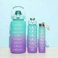 Gradient Three-piece Cup Large Capacity Sports Cold Water Bottle