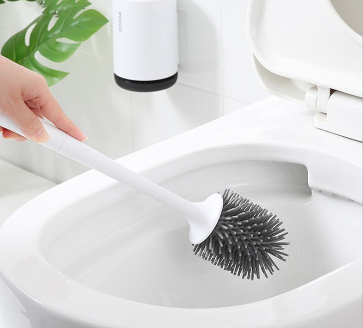 Non-Stick Soft Plastic Toilet Brush – Easy Clean Bathroom Tool