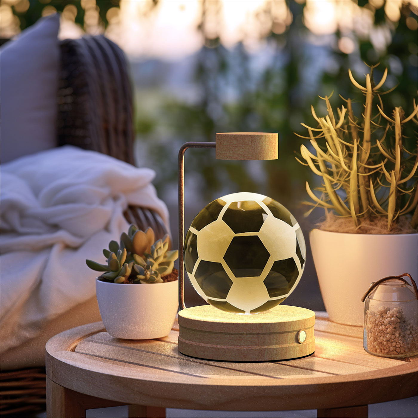 Cosmic Dinosaur Night Light – LED Crystal Ball Bedside Lamp