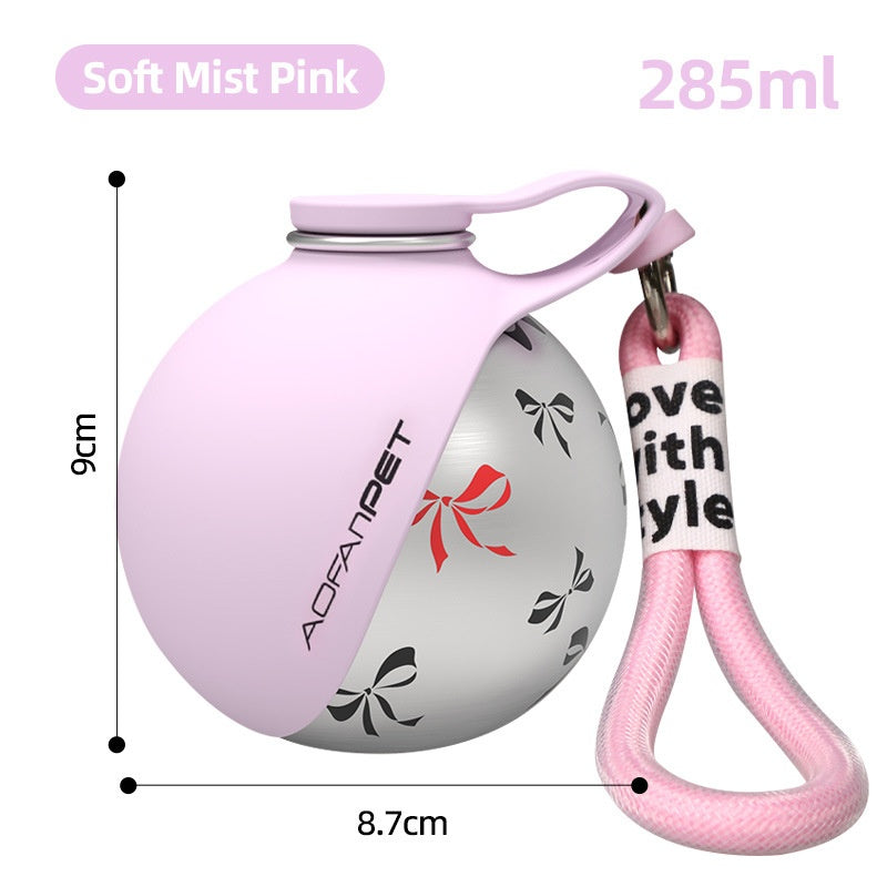 Portable Dog Water Bottle with Bowl & Waste Bag Dispenser | Travel Essential