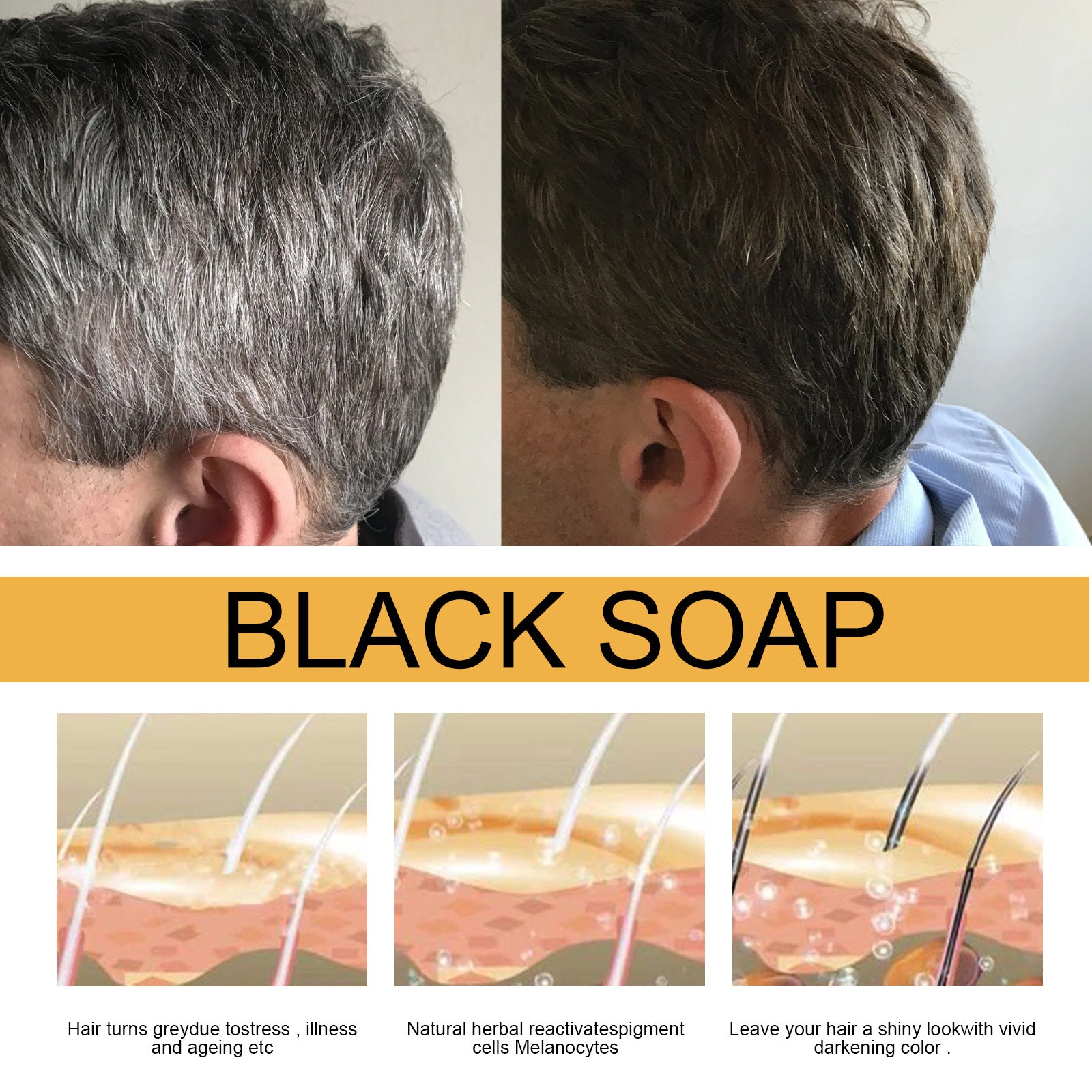 Nourishing Hair Growth Shampoo Bar – Natural Formula for Thick Hair