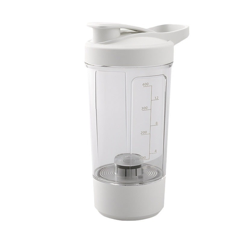 Electric Protein Shaker Bottle – 400ml Auto-Mixing Cup