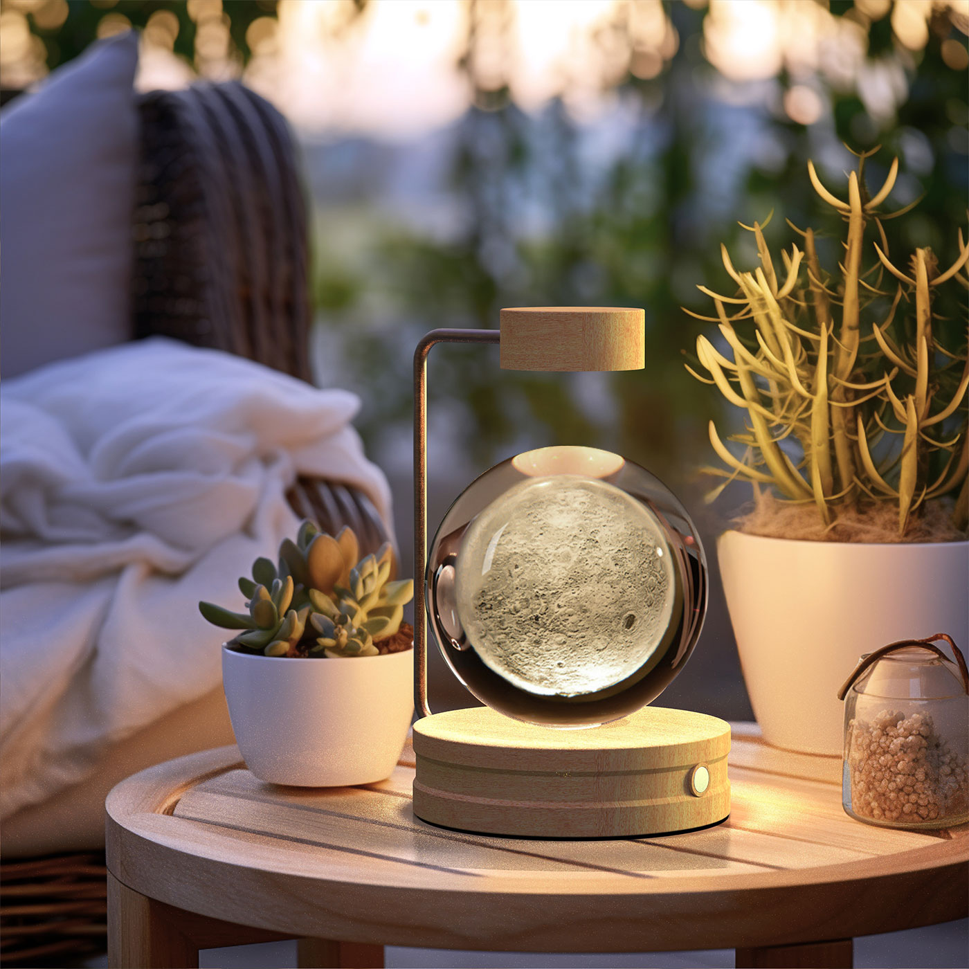 Cosmic Dinosaur Night Light – LED Crystal Ball Bedside Lamp