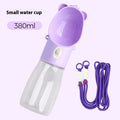 2 In 1 For Small Big Dogs Cat Outdoor Leak-proof Puppy Drinking Bowl With Food Container Pets Feeder Pet Products