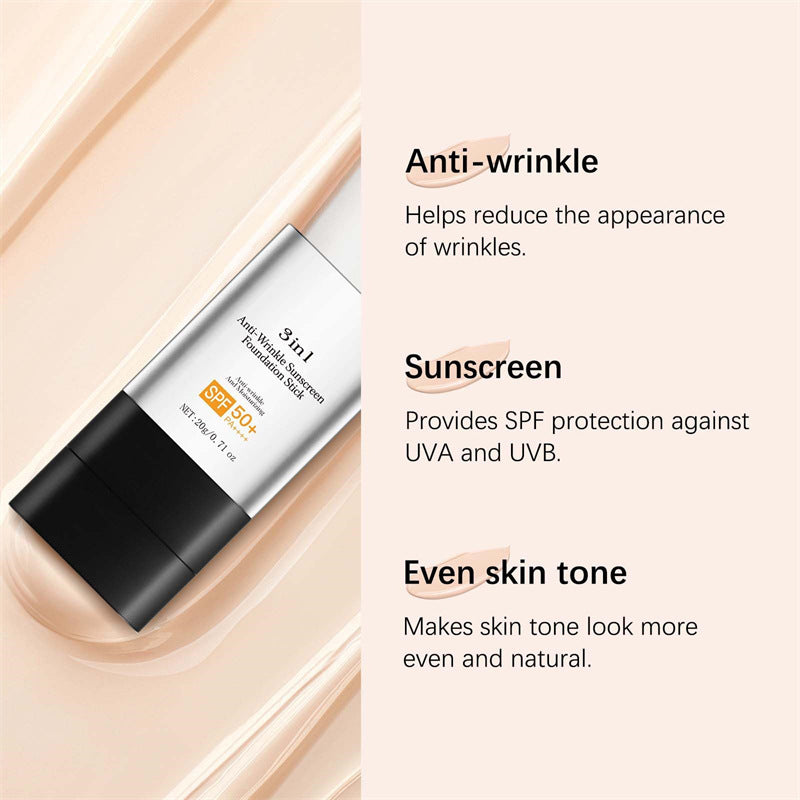 3-in-1 Foundation Stick – Moisturizing Light Coverage
