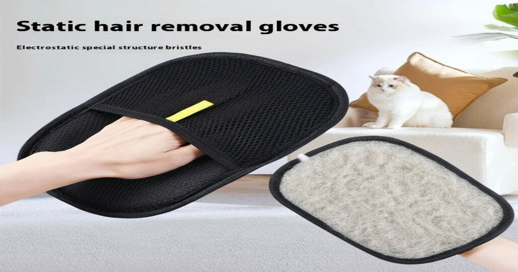 Pet Hair Remover Glove for Dogs & Cats – Deshedding Brush