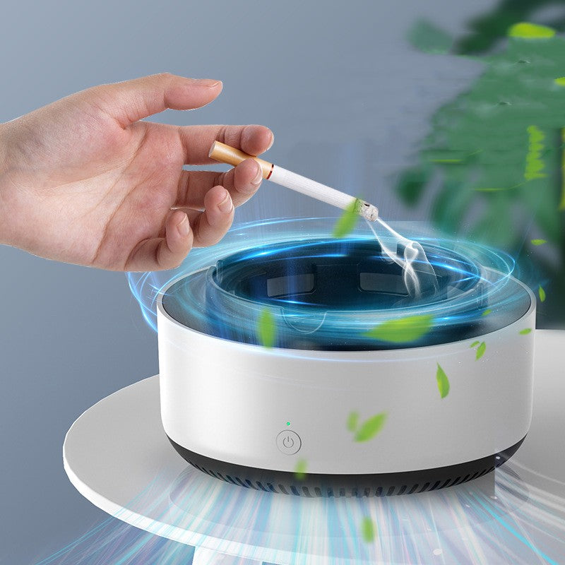 Smart Ashtray with Built-In Air Purifier – Eliminates Smoke & Odors Instantly