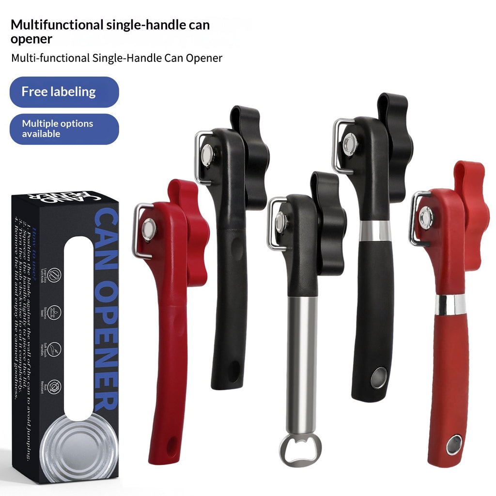 Manual Safety Can Opener – Stainless Steel Kitchen Tool