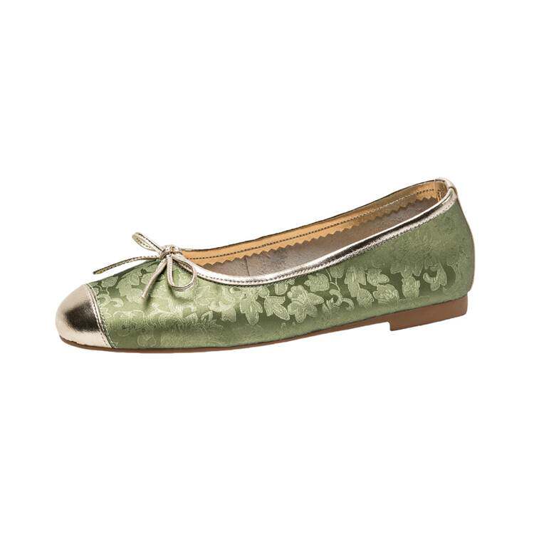 Women's Bow Ballet Flats – Soft Sole Large Size Shoes