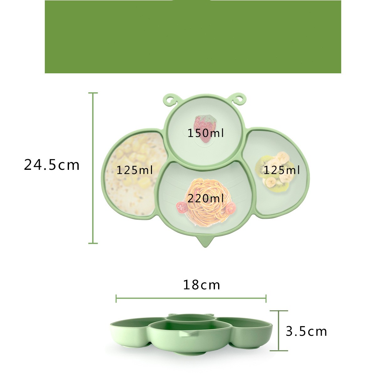 Silicone Baby Tableware Eat Learning