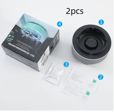 Smart Ashtray with Built-In Air Purifier – Eliminates Smoke & Odors Instantly
