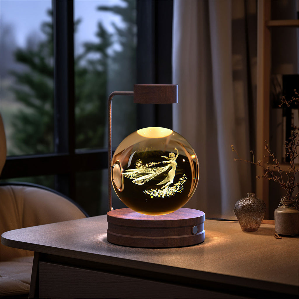 Cosmic Dinosaur Night Light – LED Crystal Ball Bedside Lamp