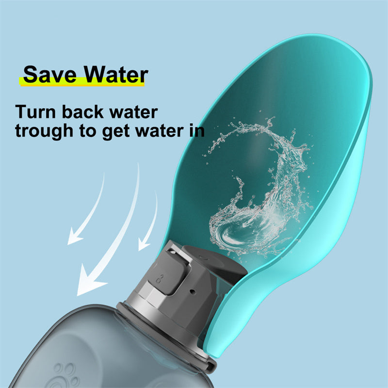 Portable Dog Water Bottle – Foldable Leakproof Bowl for Walks