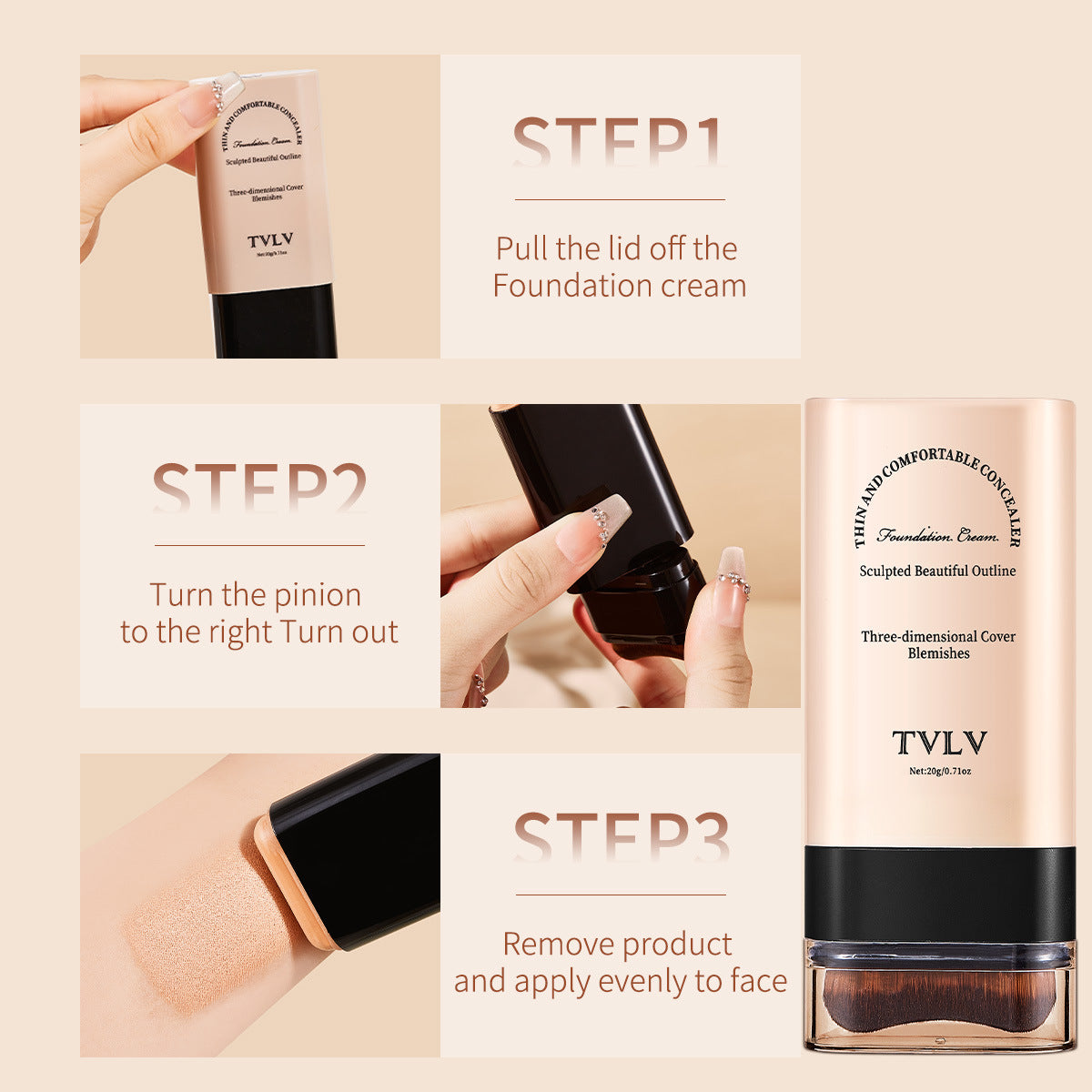TVLV Eraser Stick Foundation – Concealer & Skin Brightening