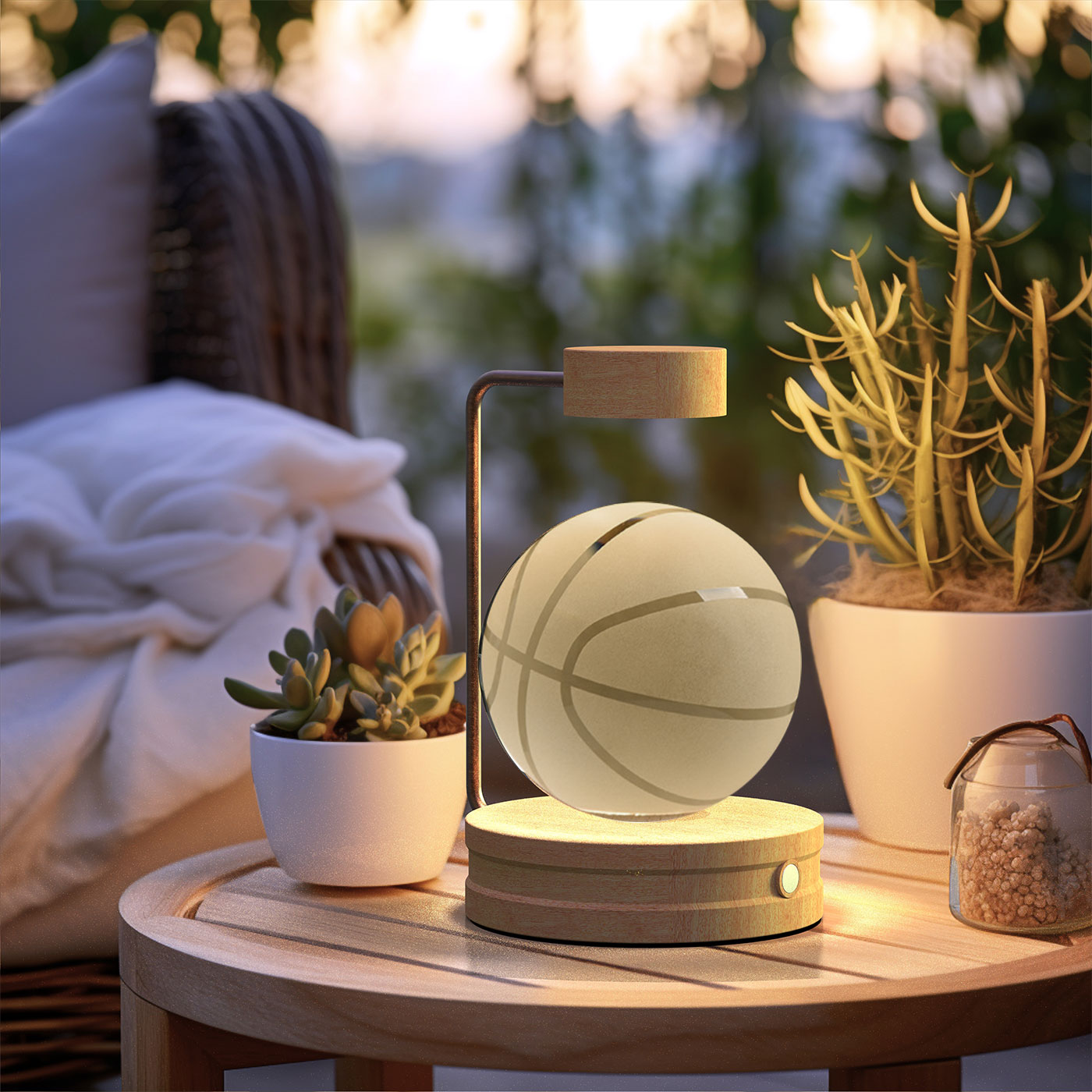 Cosmic Dinosaur Night Light – LED Crystal Ball Bedside Lamp