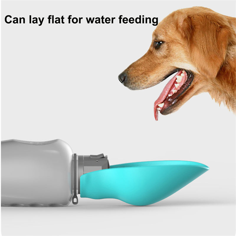 Portable Dog Water Bottle – Foldable Leakproof Bowl for Walks