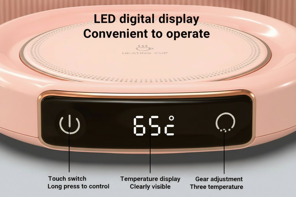 Smart Coffee Mug Warmer – Desktop Heating Coaster