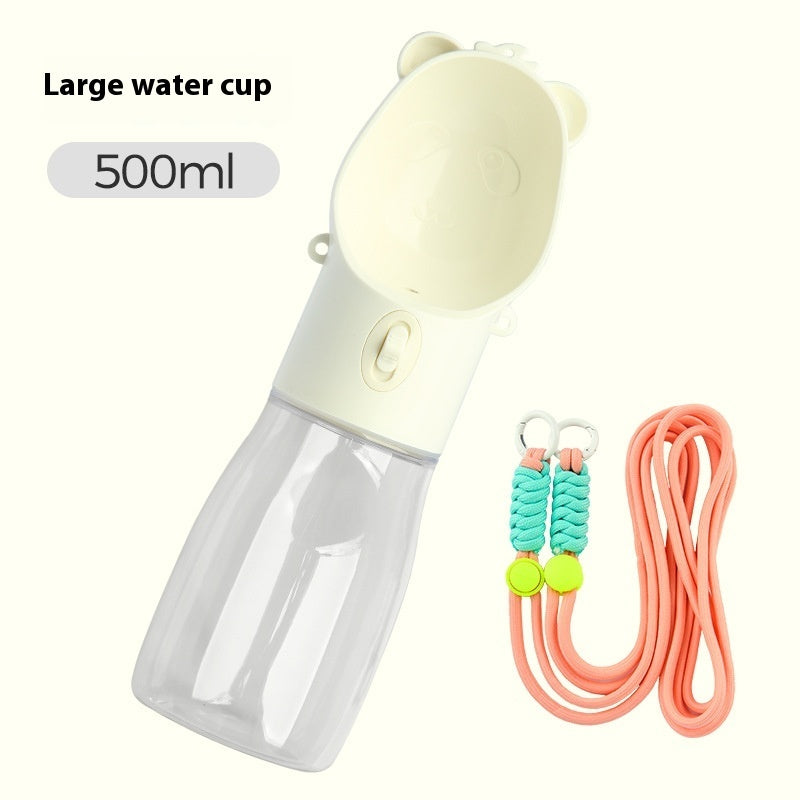 2 In 1 For Small Big Dogs Cat Outdoor Leak-proof Puppy Drinking Bowl With Food Container Pets Feeder Pet Products