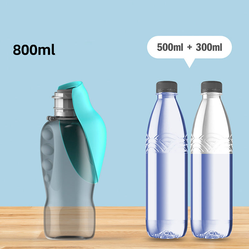 Portable Dog Water Bottle – Foldable Leakproof Bowl for Walks