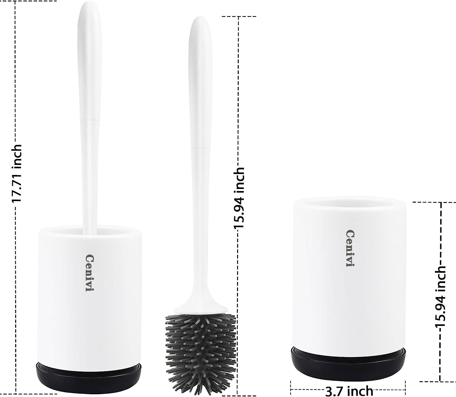 Non-Stick Soft Plastic Toilet Brush – Easy Clean Bathroom Tool