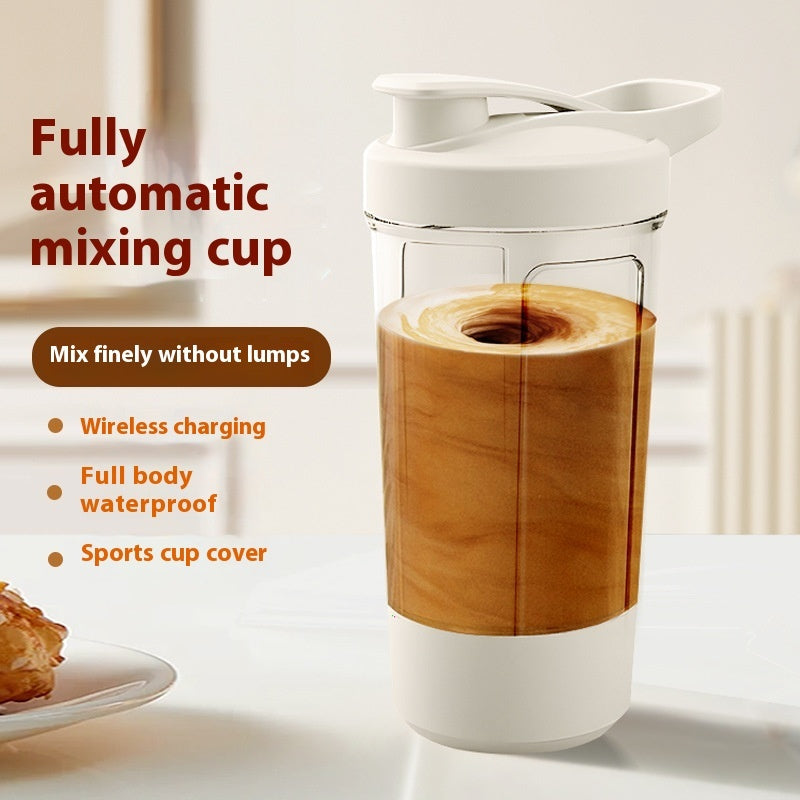 Electric Protein Shaker Bottle – 400ml Auto-Mixing Cup