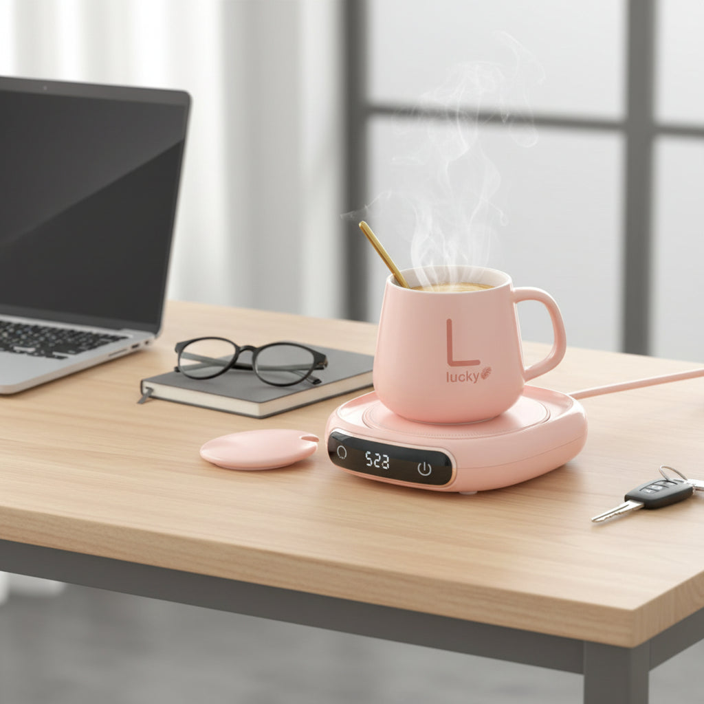 Smart Coffee Mug Warmer – Desktop Heating Coaster