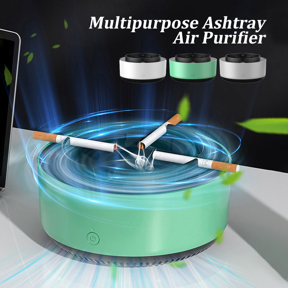 Smart Ashtray with Built-In Air Purifier – Eliminates Smoke & Odors Instantly