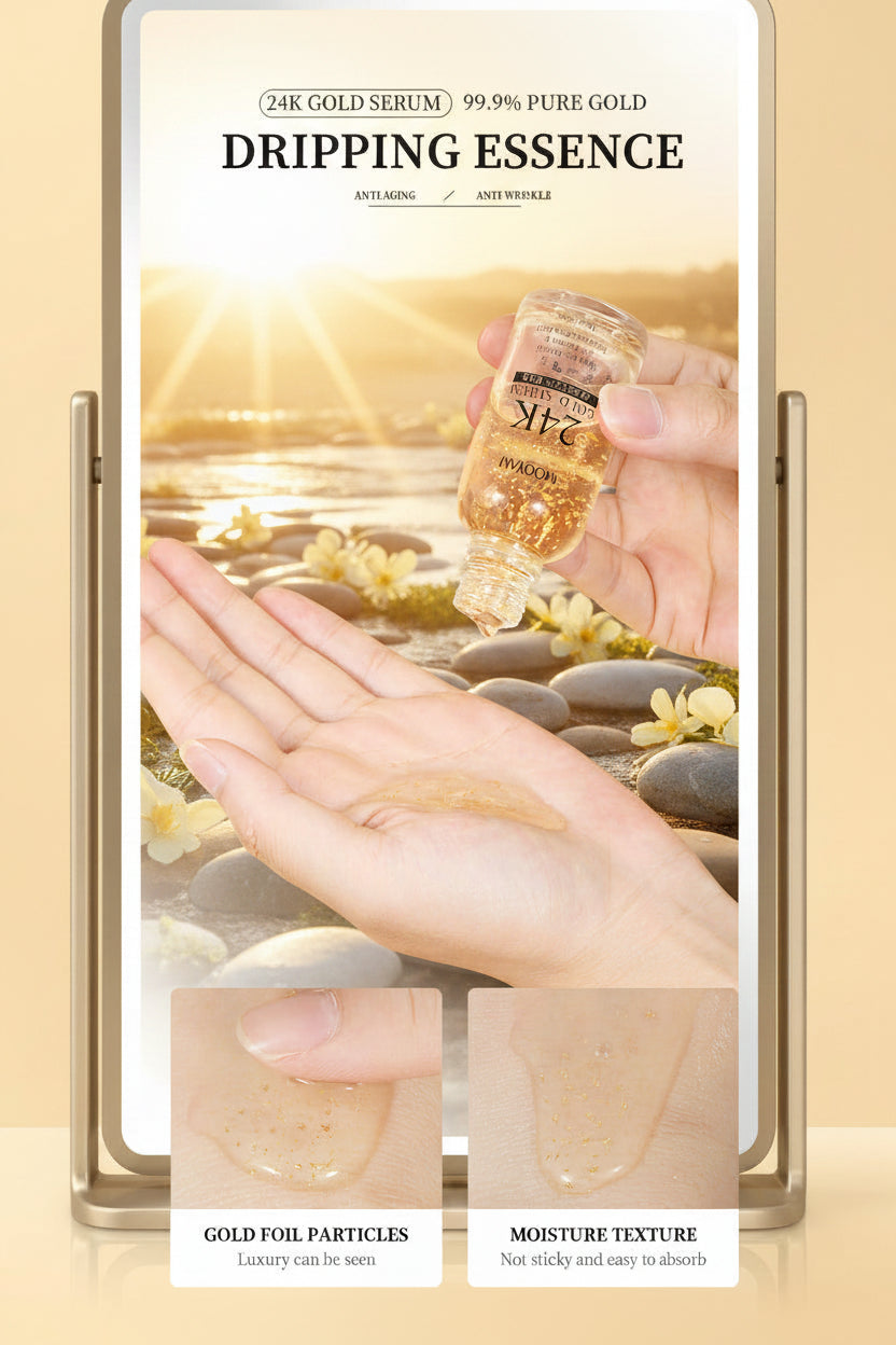 24K Gold Foil30mL Vitamin E Retinol Anti-wrinkle The Lifting Face Serum